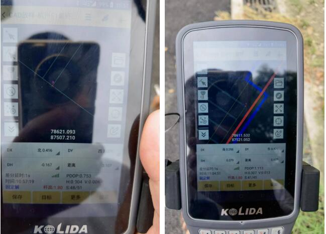 RTK的CAD放樣功能，助力停車場改賽車道劃線